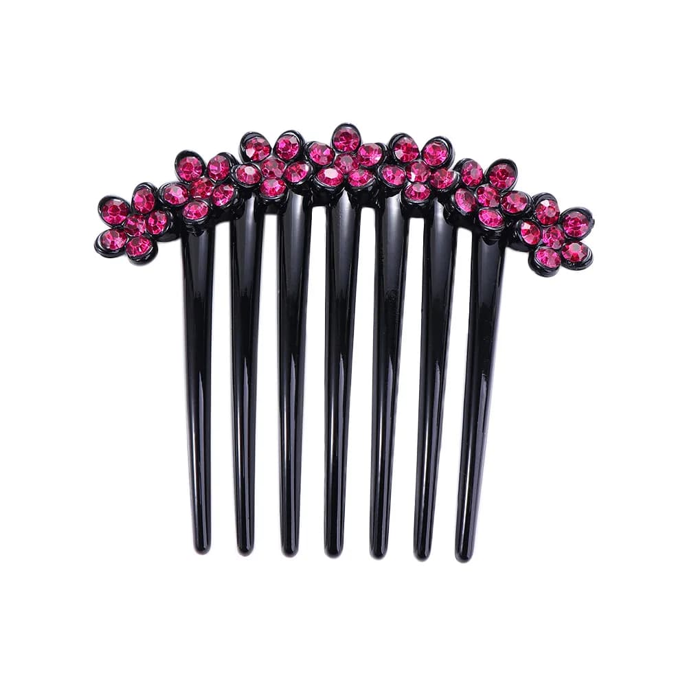 Rhinestones Mother Gift Ponytail Holder Girl Bangs Clip Korean Barrettes Mother Headwear Crystal Hair Clips Women Hair Comb