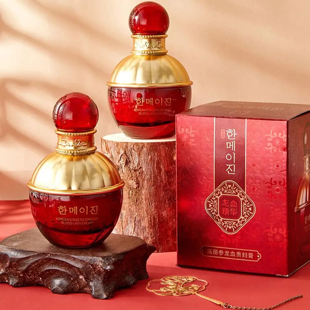 50g Korean Red Ginseng Dragon Blood Oriental Lady Cream Repairing Brightening Powder Extracts Pearl Herb Tightening Moistur E7W3