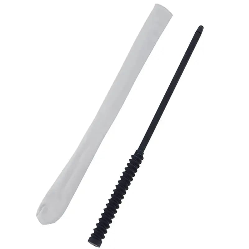 Kit per la pulizia del flauto, asta di pulizia in silicone con panno in microfibra, strumento riutilizzabile per la pulizia del foro del flauto-AT20