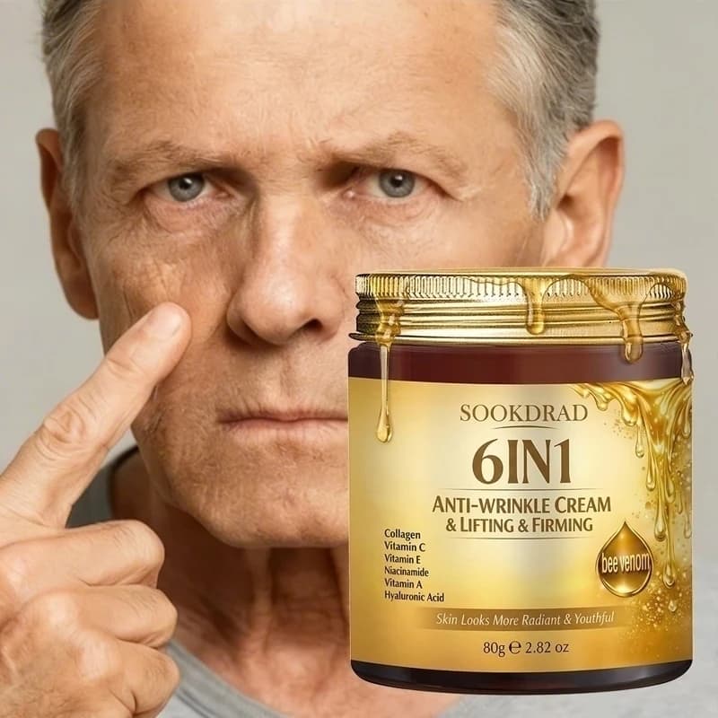 Crema al Collagene e Veleno d'Api, Vitamina C+HA, Illuminante Delicato, Viso e Collo, Per Tutti, 80g, Per Tutti i Tipi di Pelle, Uso Quotidiano
