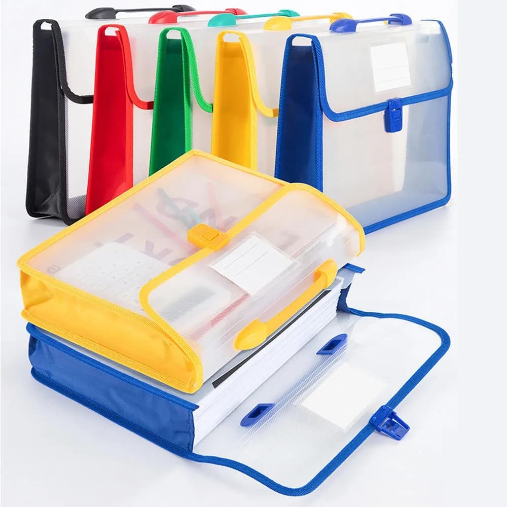 Borsa per documenti portatile A4 Valigetta Borsa Organizzatore di file impermeabile Cartelle Borsa per documenti di carta Grandi organizzatori per ufficio