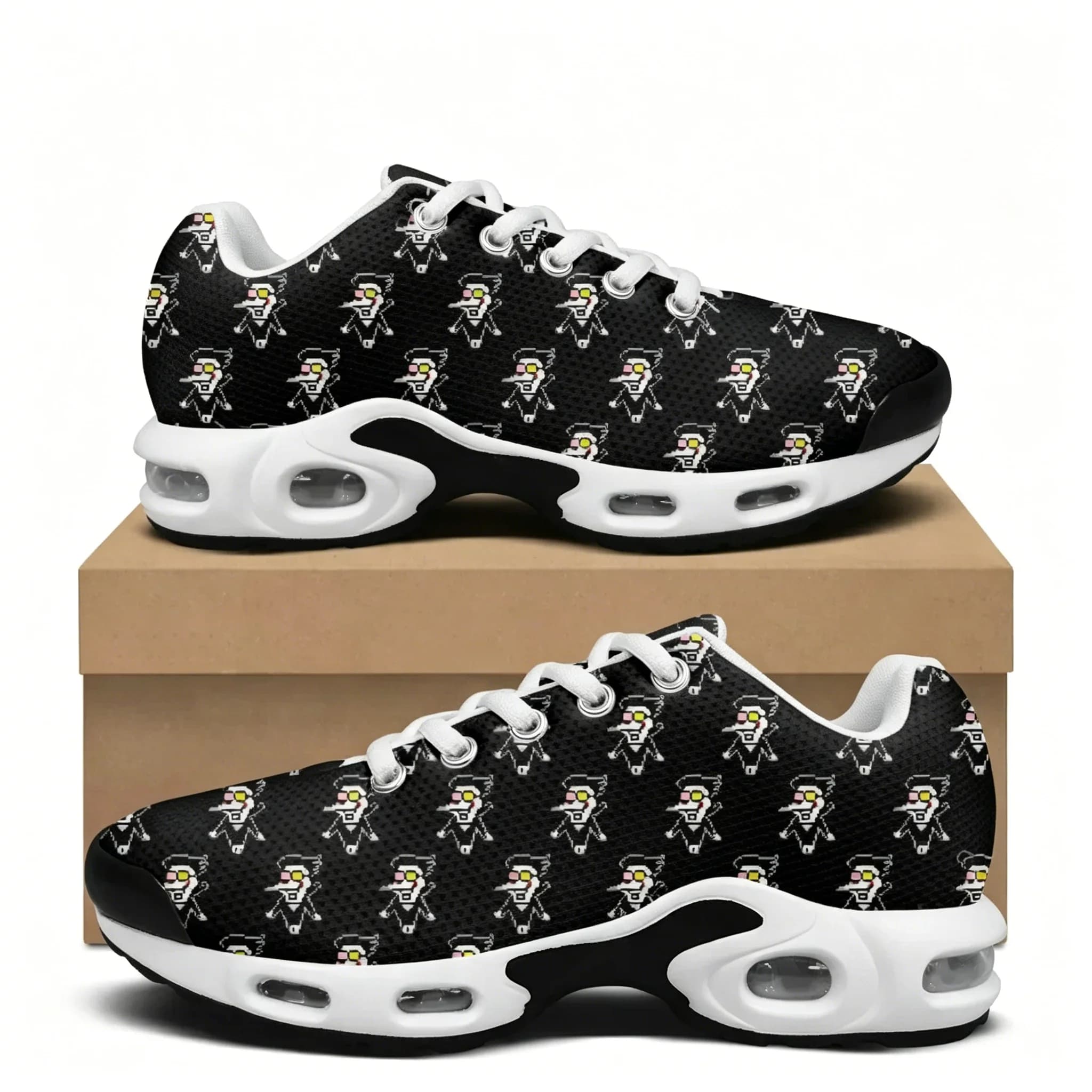 Deltarune Spamton Undertale Sneakers con cuscino d'aria da uomo, da donna, per adolescenti, scarpe sportive leggere, sneaker personalizzate in mesh per il tempo libero