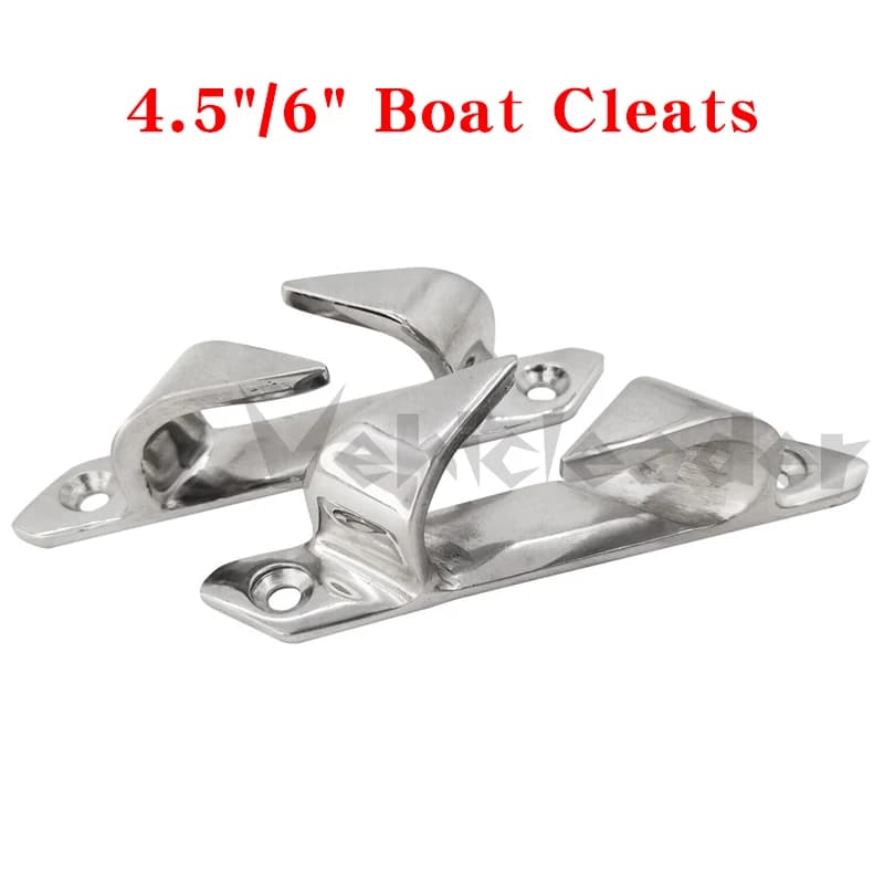 2 pezzi 4.5 "/6" tacchetti di ormeggio di ancoraggio sinistra destra 316 passacavo in acciaio inossidabile per tacchetti per pontili per Yacht per barche Marine