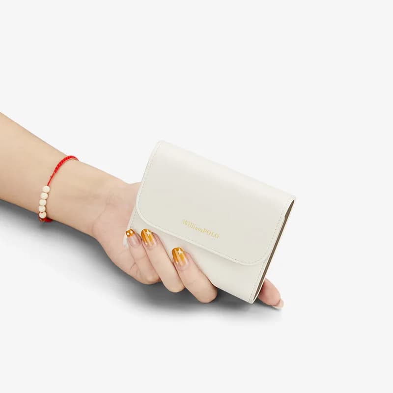 Portafoglio wiliampolo per carte porta carte RFID sottile proteggi portafoglio porta carte di credito in peluche borsa da donna in vera pelle di lusso