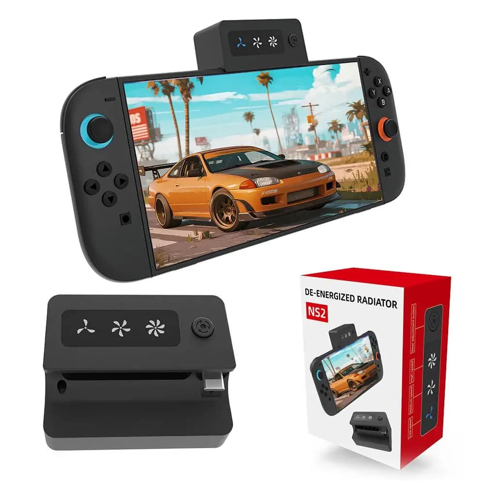 For Switch2 Host Cooling Fan Host Cooling Device with Three Speed Fan Portable Cooling Device Game Accessories
