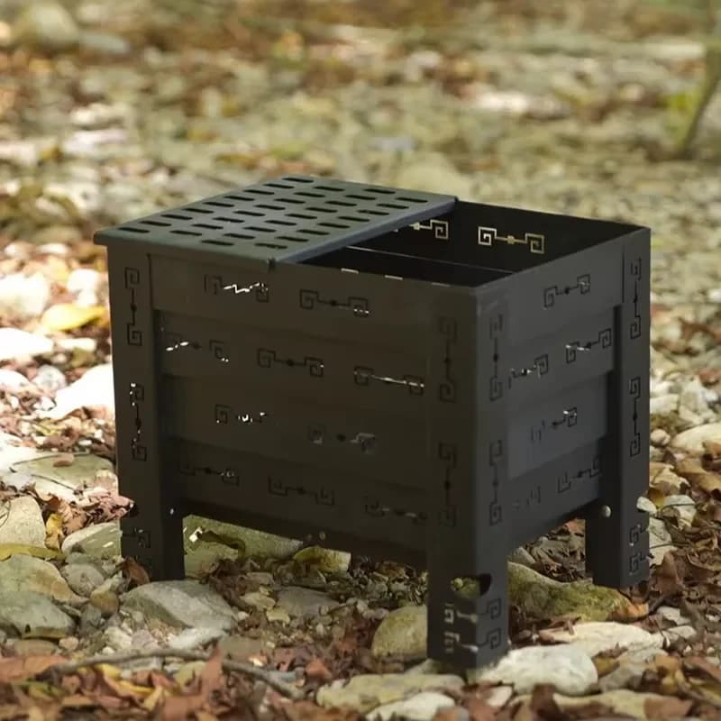 Multi-functional Camping Firewood Stove Foldable and Portable Perfect for Outdoor Camping and Heating