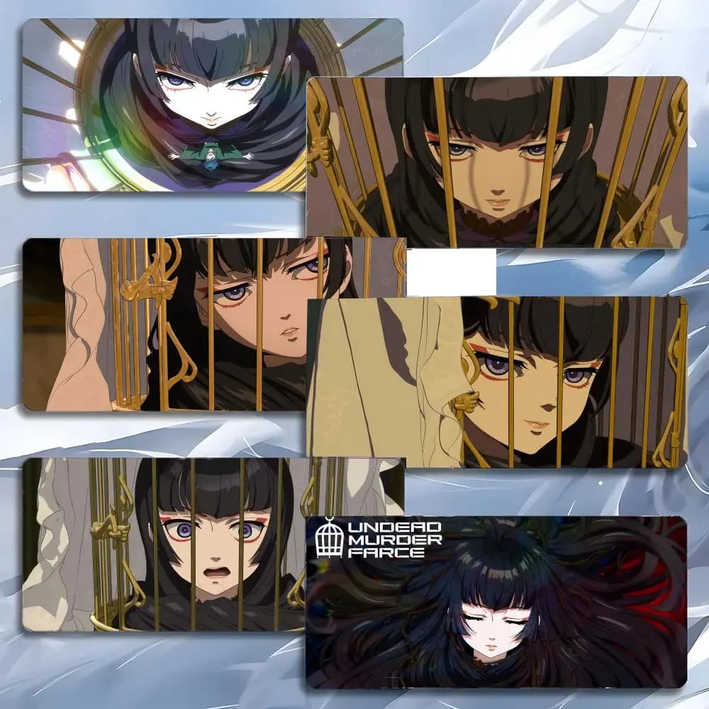 Tappetino per mouse Anime Mystery U-Undead Girl Murder Farce, tappetino per mouse grande da gioco con bordi rinforzati, tappetino da scrivania per PC