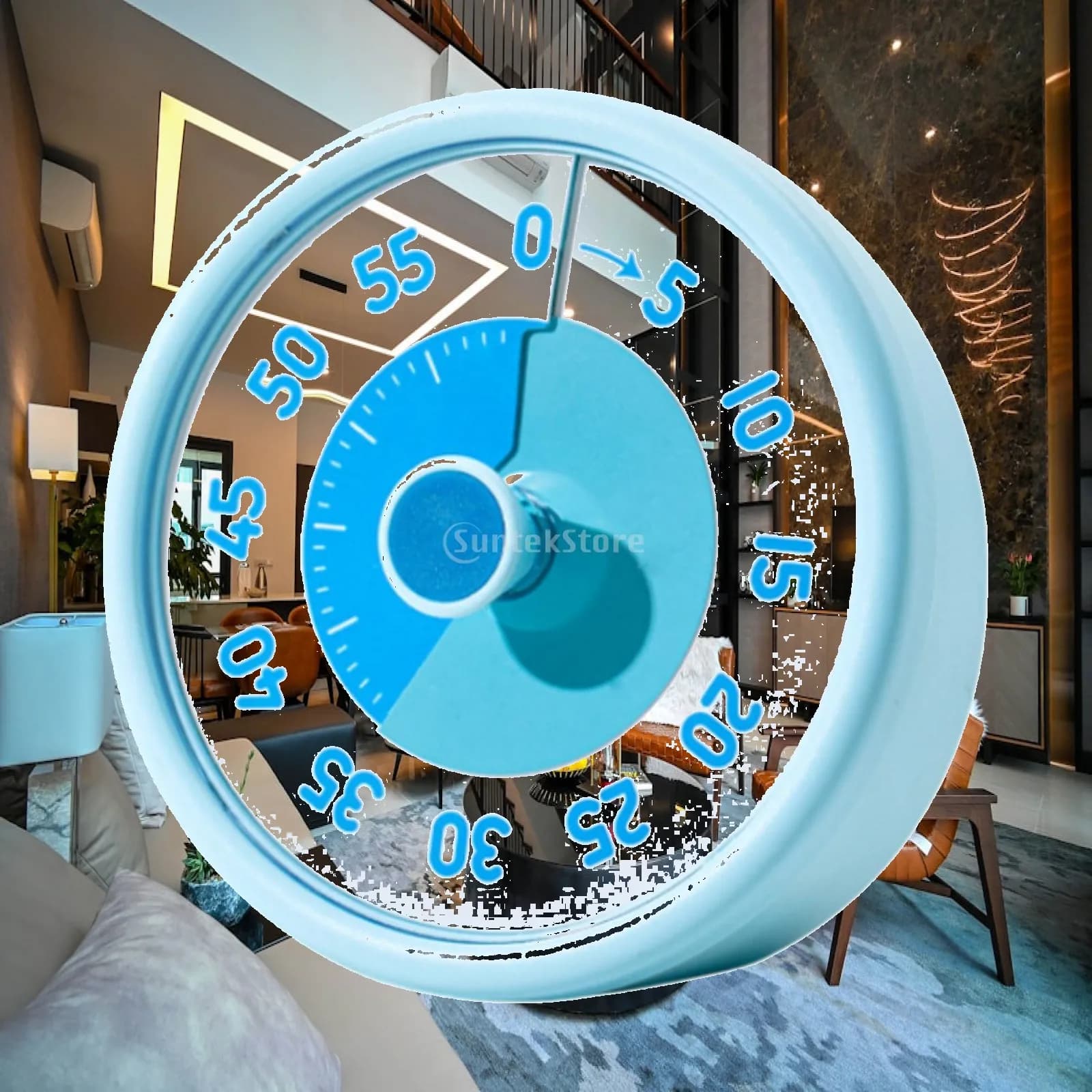 60Minutes Visual Timer Time Management Tool Mechanical Cooking Timer Count Down Timer for Game Exam Testing Classroom School