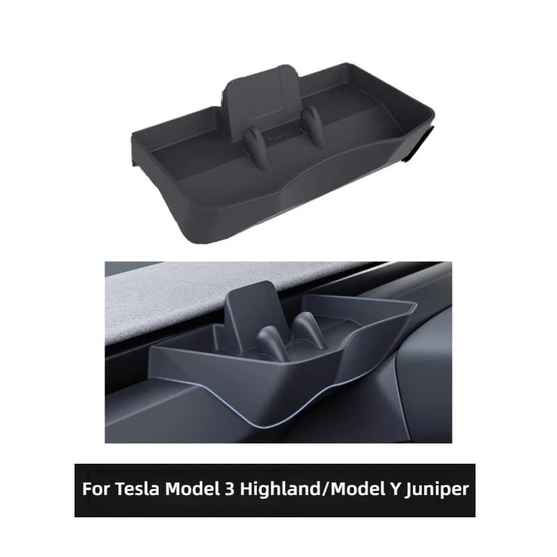 Supporto per telefono cellulare per Tesla Model 3 Y Highland Juniper Scatola portaoggetti per controllo centrale Pannello strumenti Custodia per occhiali Accessori