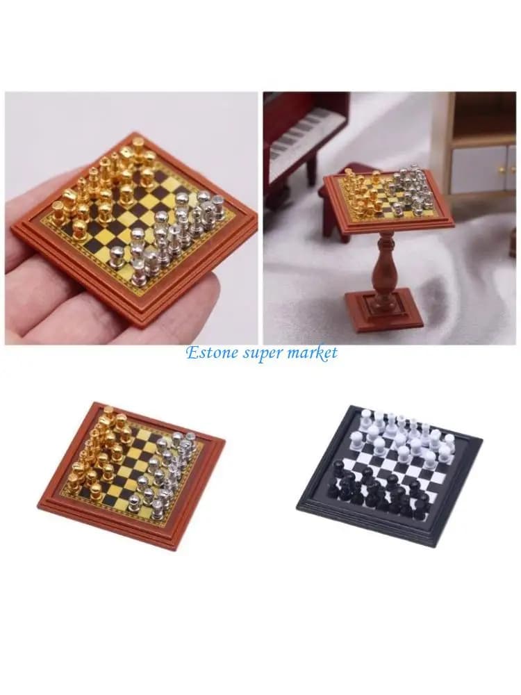 090B Scacchiera portatile Mini pezzi da gioco in metallo Gioco strategia compatto per appassionati da tavolo