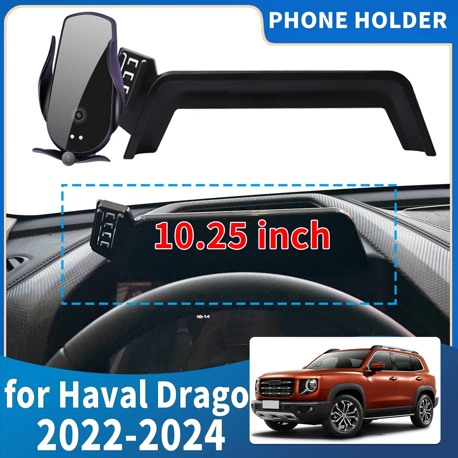 fit for Haval Drago 2022 2023 2024 10.25inch Integrated Screen Mount Phone Holder Mount Car accessoires