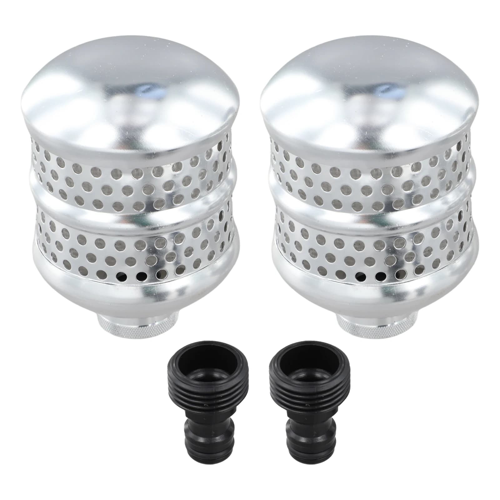 Aluminum Bubbler Sprinkler Heads 2 Pieces with 3/4in Female Connector for Controlled Watering of Roots in Garden Hose Setups