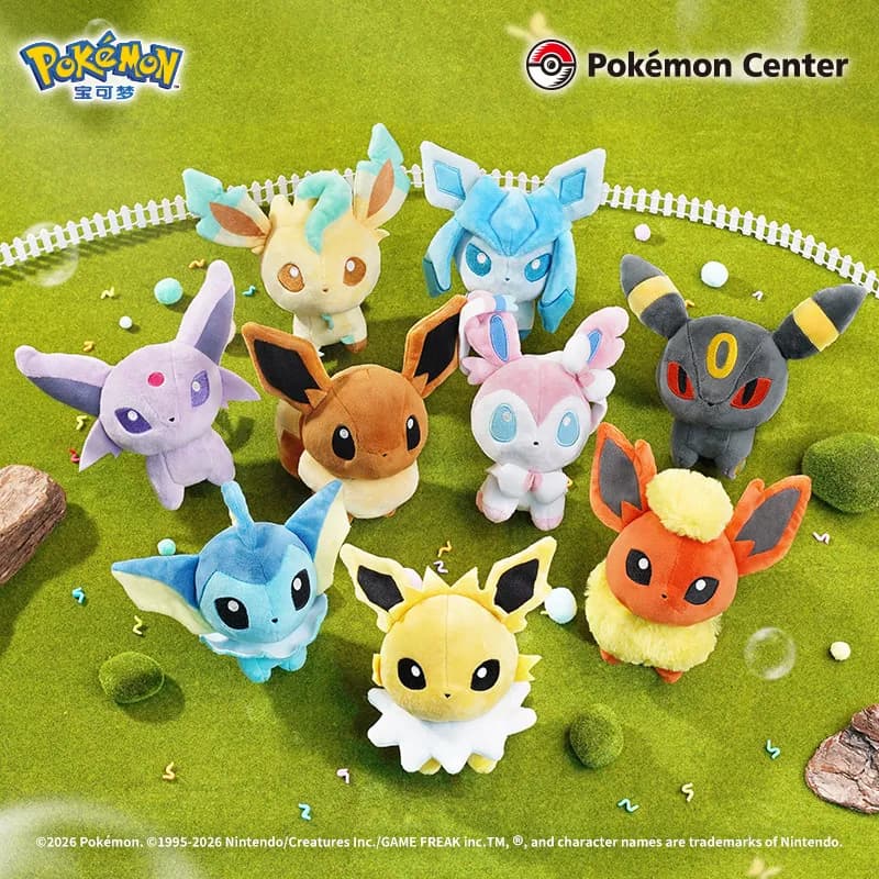 Bambola della serie Eevee, prodotti ufficiali originali ACG di Pokemon, simpatiche figure anime da collezione, ornamenti da scrivania, giocattolo, regalo di compleanno per i fan