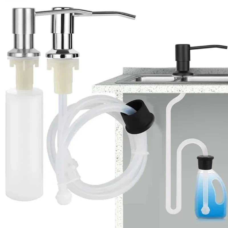 Kitchen sink soap dispenser, Kichen soap dispenser, extension tube kit, soap dispenser pump under the sink, no need more Ref