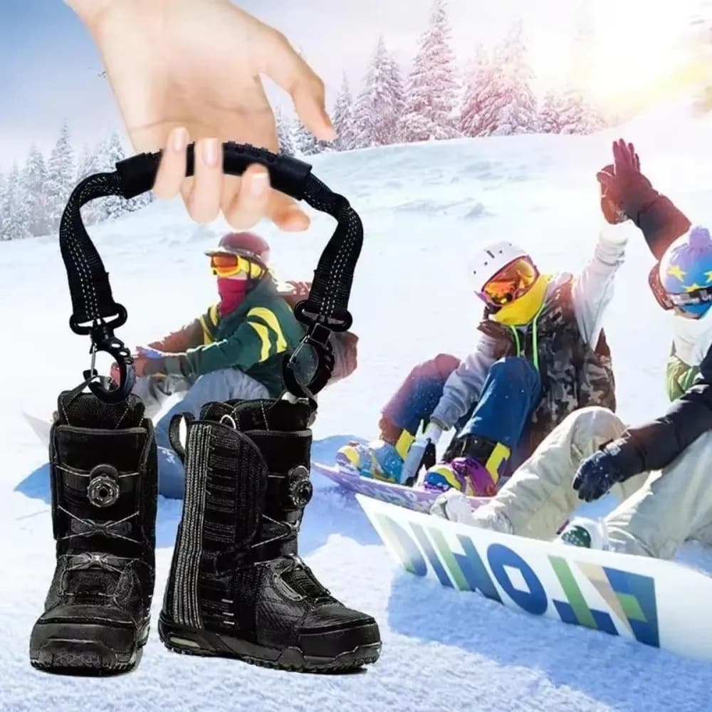 Adjustable Ski Boot Strap Nylon Winter Sport Ice Skates Carrying Straps Roller Skate Shoe Lifter Ski Boot Carrier Straps