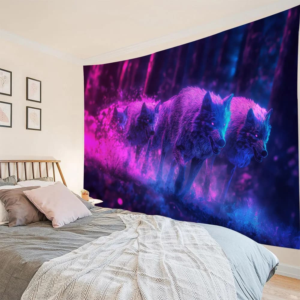 Psychedelic art tapestry bedroom background poster home decoration mural beach bed linen picnic mat sofa cover