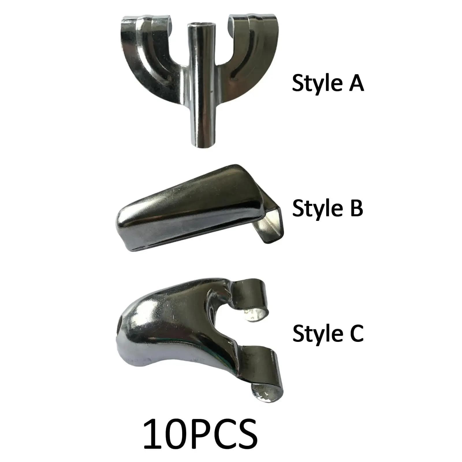 10 pezzi artigli per grancassa parti resistenti all'usura in metallo hardware robusto supporto per batteria strumento accessorio di riparazione set per grancassa professionale