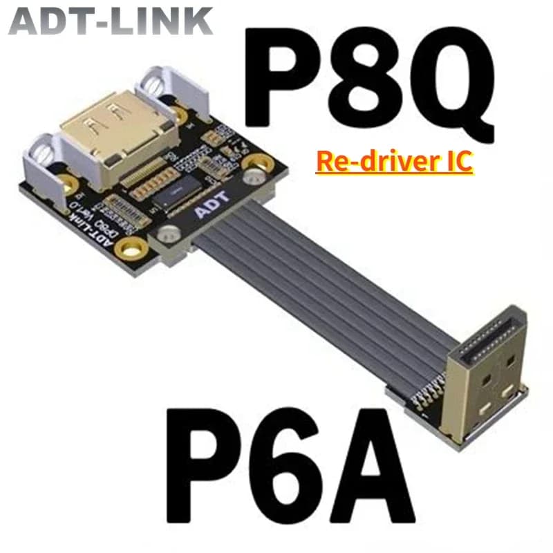 DisplayPort Cable V1.4 Shielded 4K 165Hz Display Adapter for PC Laptop TV DP audio video V1.4 Male-female extender
