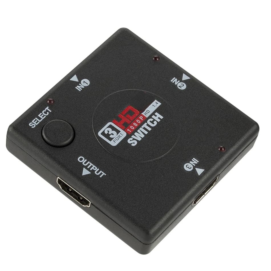 1080P 3 In 1 Out HD Signal Switch 3 porte Hub Box Full HD Splitter Switcher per PC Xbox PS3 PS4 Game Roku HDTV Monitor