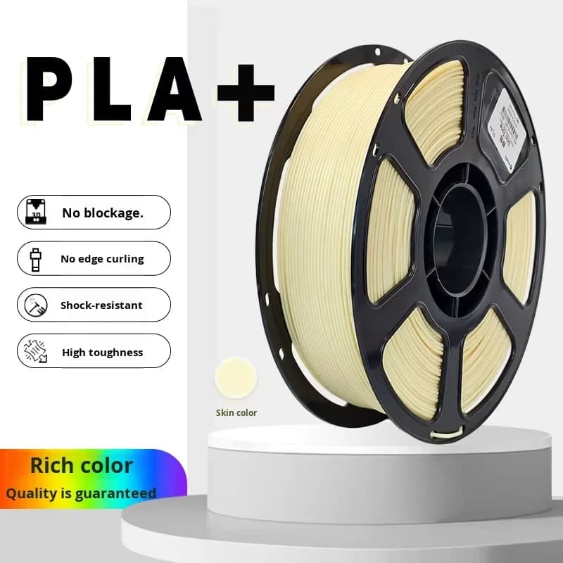 PLA+ 3D Printer Filament 1.75mm 1kg Single Color 3D Filament Skin Color