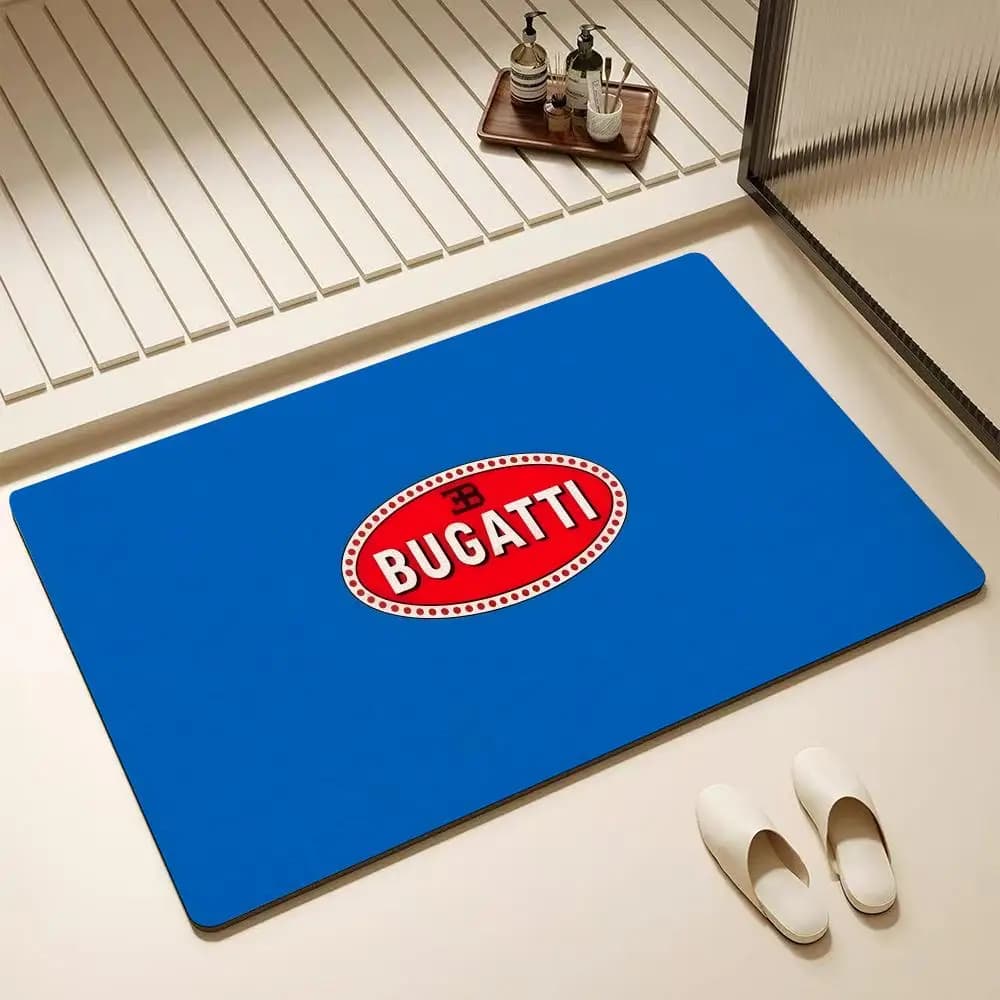 Tappetino da Bagno in Diatomite B-BUGATTI per Auto di Lusso – Altamente Assorbente, Antiscivolo, ad Asciugatura Rapida