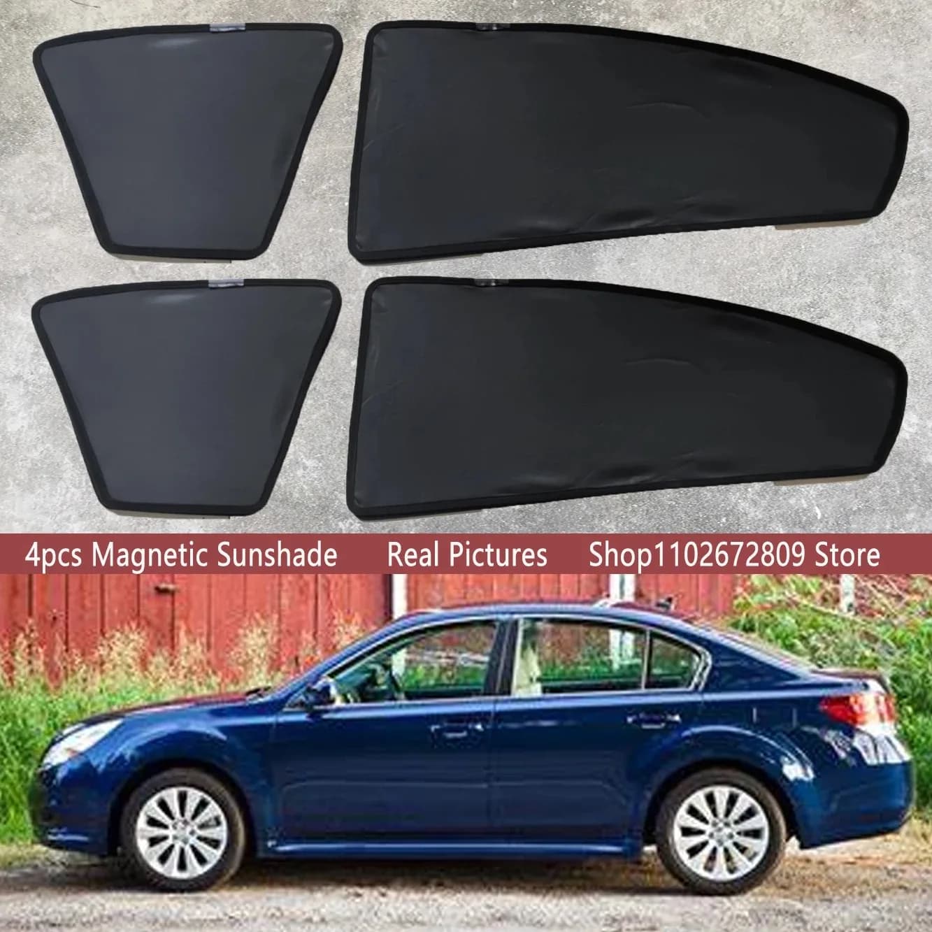 Magnetic Car Sunshade Shield Front Windshield Frame Curtain Sun Shades For Subaru Legacy Liberty BM BR 2009 ~ 2014 Accessories