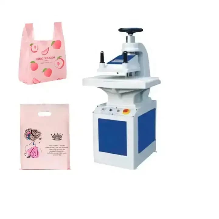 10-12 Ton CNC hydraulic punching machine for plastic shirts and bags