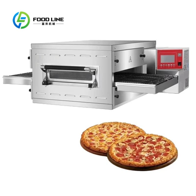 Forno a Tunnel per Pizza Personalizzato ad Alta Efficienza, Temperatura Massima 450 Gradi, Produzione in Serie Commerciale in Vendita