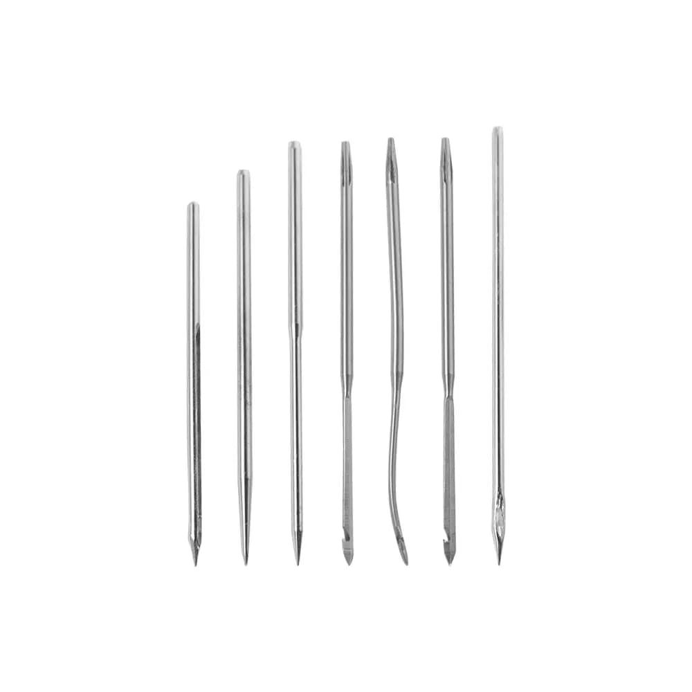 Multifunctional Leather Sewing Awl Set Replaceable with Handle Punch Stitching Needles Professional DIY Craft