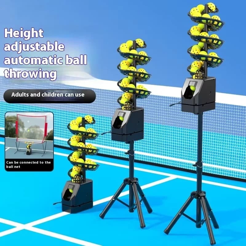 Professional Portable Ball Throwing Machine Remote Control Self-Service Pickleball Tennis Training Equipment Made of Steel