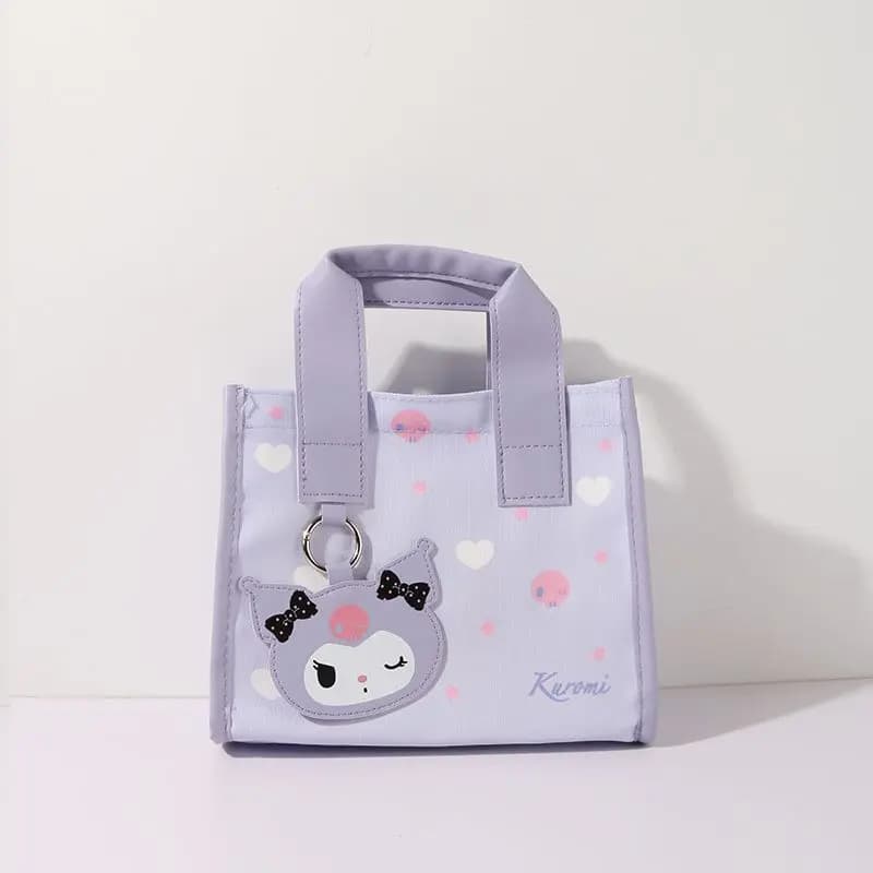 Borsa per il pranzo quadrata Anime Sanrio Hello Kitty, simpatiche borse portaoggetti, Cinnamon Dog Kuromi, cartone animato, per studenti, kawaii, per impiegati d'ufficio, porta pranzo