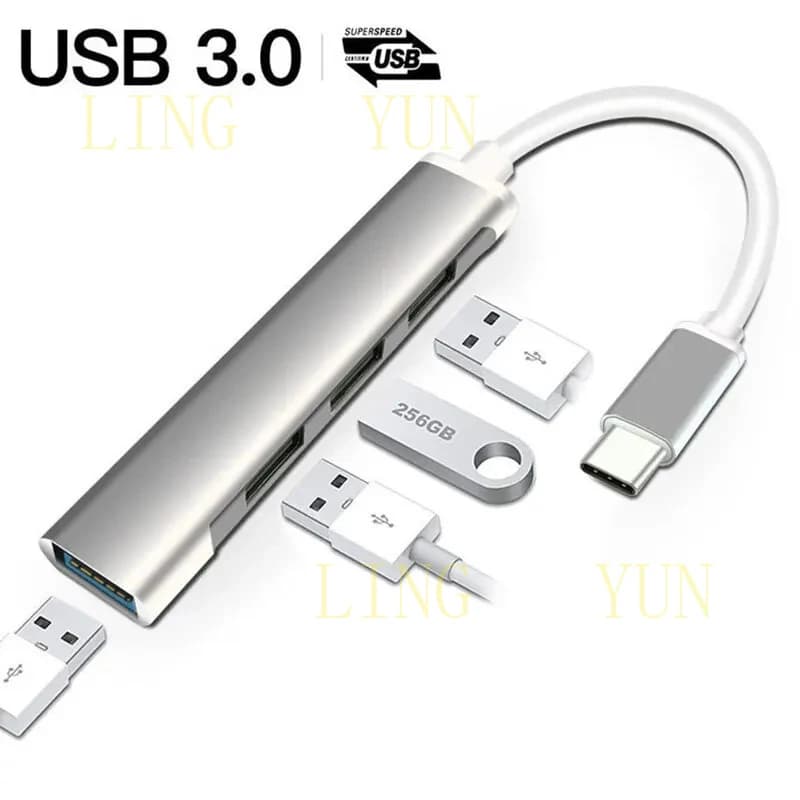 Hub Estensore Tipo C, Docking Station USB C da Uno a Quattro, Splitter USB per Computer