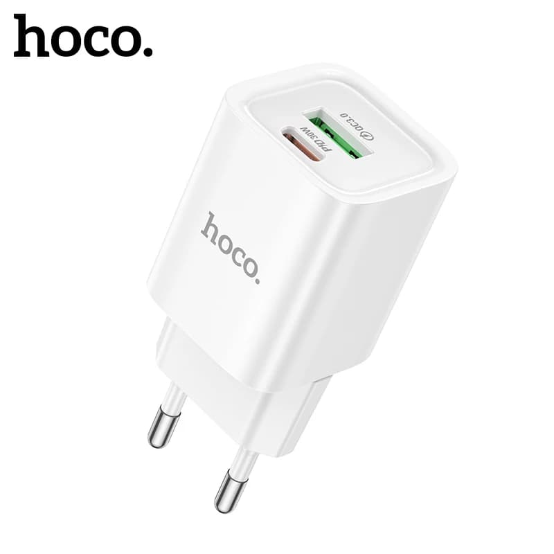 HOCO PD30W Caricatore del telefono a ricarica rapida per iPhone 15/14/13 Pro Max PD QC3.0 Adattatore di ricarica rapida da viaggio a parete per Samsung S24