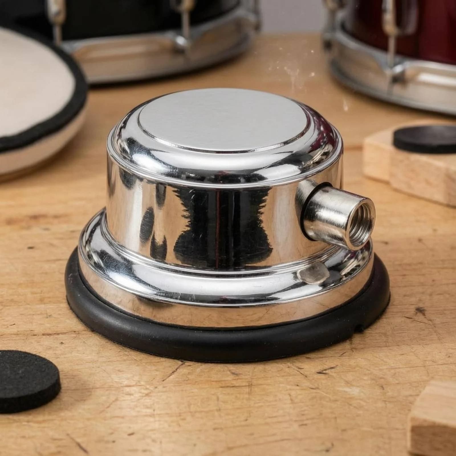 Chrome Drum Lug Cushioning Pad Single-Head Drum Lug Instrument Part Robust Metal