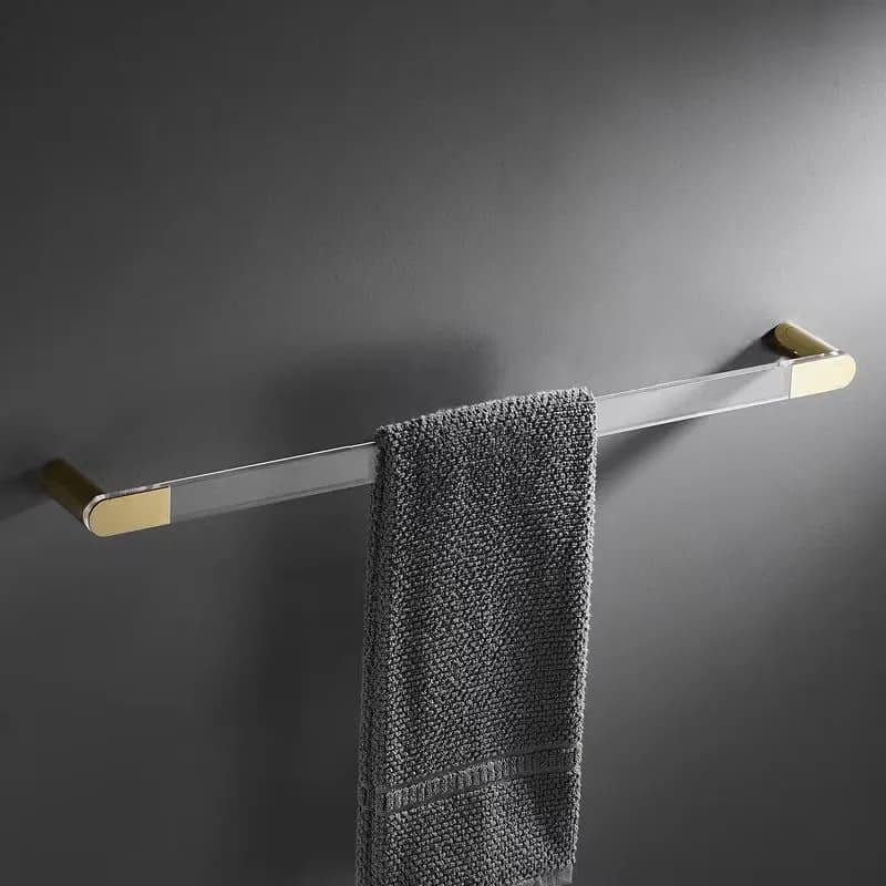 Portasciugamani da bagno in oro da 58 cm Portasciugamani senza trapano Portasciugamani a parete Portasciugamani Portaoggetti Mensola Accessori da bagno
