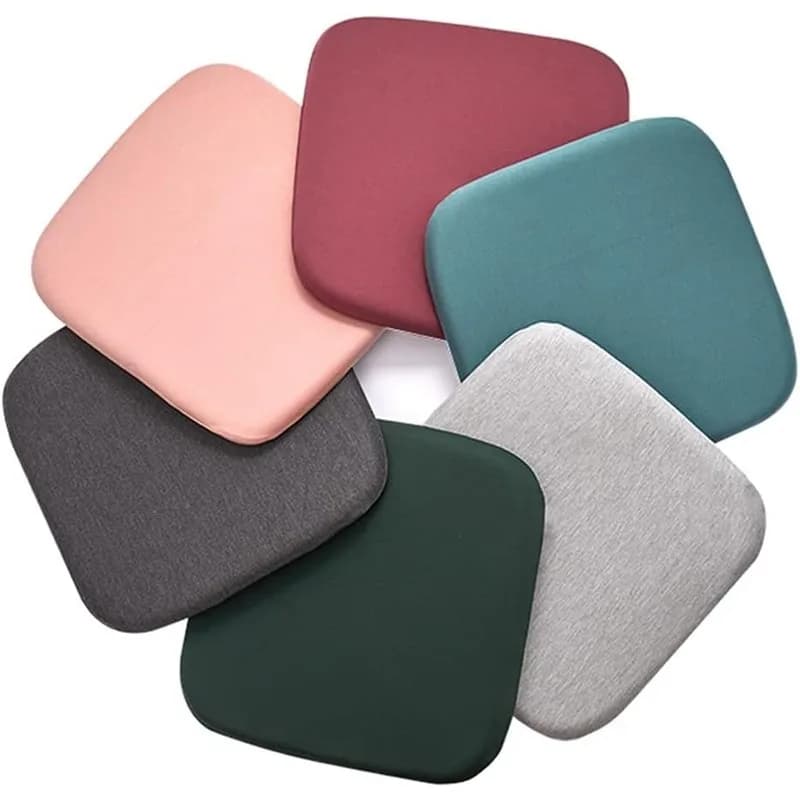 Soft Memory Foam Chair Cushion Square Seat Pad with Zipper for Dining Stool Coffee Chair Meditation Christmas Gift