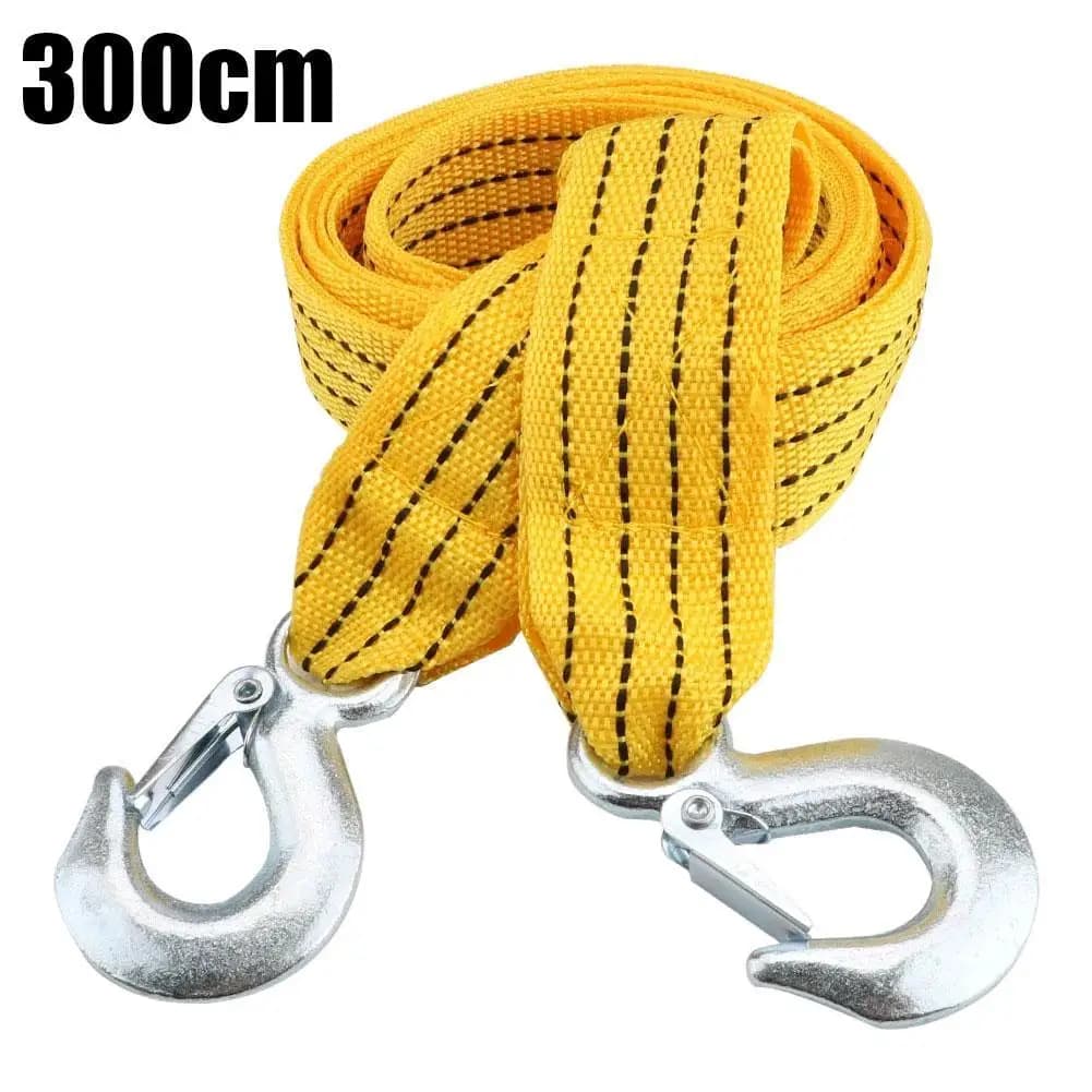 1 pz cavo di traino per auto resistente 5 tonnellate corda per rimorchio traino corda per traino ganci per cinghia furgone recupero stradale accessori per auto