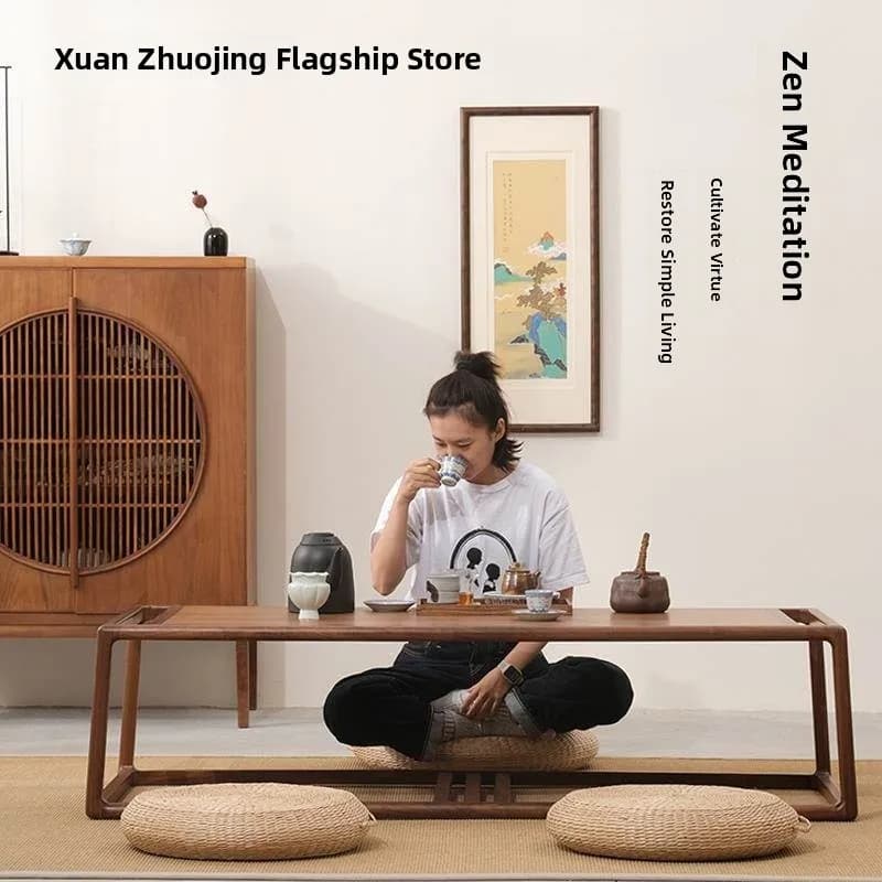 Thickened Japanese Style Grass Weaving Zafu Meditation Pad Tatami Home Use Window Cushion Tea Ceremony Sitting Mat