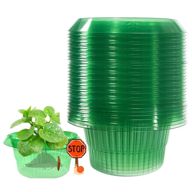 5-25 pezzi piante limace anelli di protezione fioriera verde vaso di fiori lumaca verdure copertura riutilizzabile controllo dei parassiti trapper attrezzo da giardino