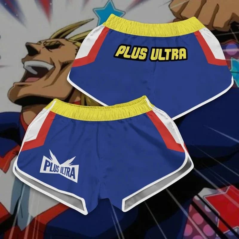 Nuovo Anime My Hero Academia All Might Costumi Cosplay Pantaloni da nuoto Uno per tutti Pantaloncini da spiaggia Donna Uomo Pantaloni sportivi Costume da bagno