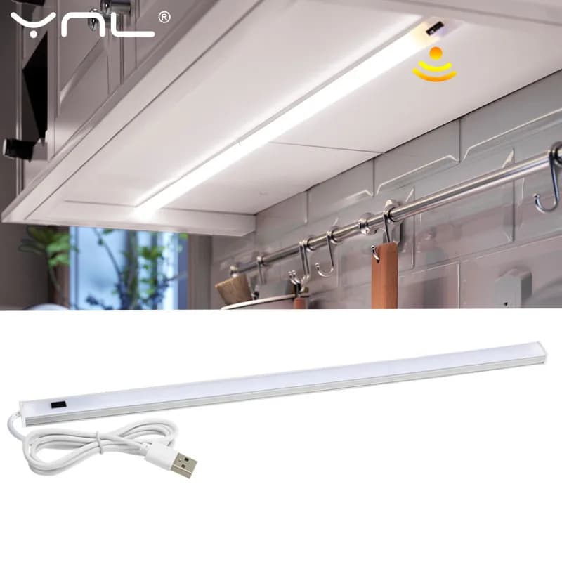 5V USB LED Under Cabinet Luci Della Cucina 3 Colori 30/40/50cm Sweep Mano del Sensore Della Lampada alta Luminosità Armadio Camera Da Letto Illuminazione