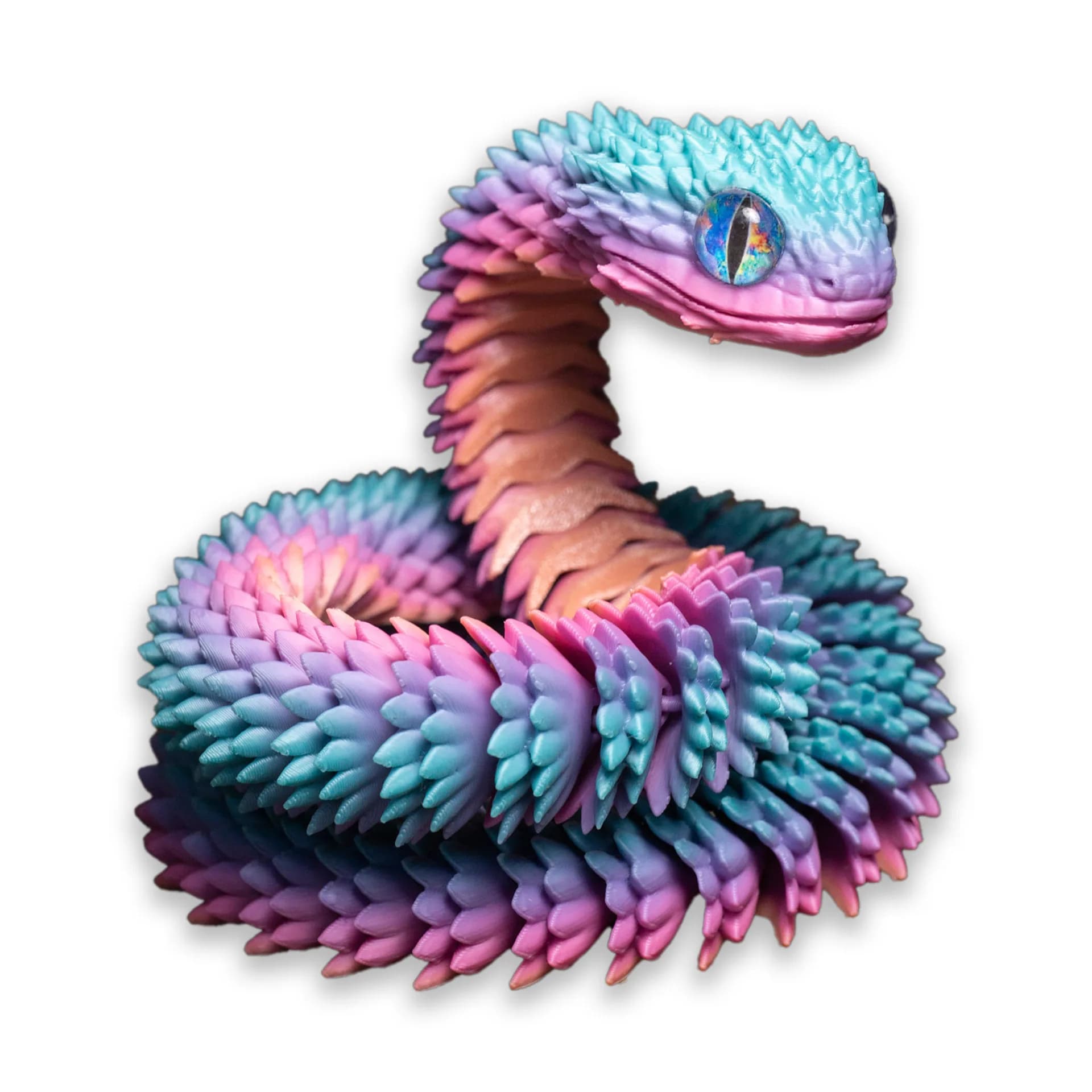 Nuovo 2026 Statua di Serpente Realistica Stampata in 3D con Articolazioni Mobili, Giocattolo Antistress, Ornamento da Scrivania a Tema Serpente, Modello Animale, Regalo