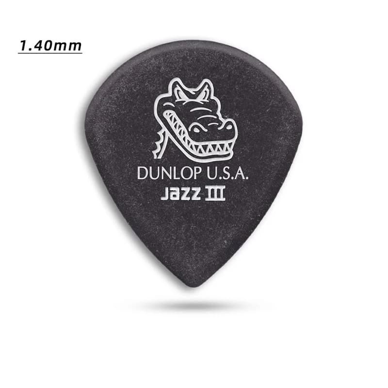 Scegli Dunlop. Plettro per chitarra -571P serie di teste con punta. Dimensioni ridotte. Spessore 1,40 mm. Adatto per corde di spazzamento rapido per chitarra elettrica.