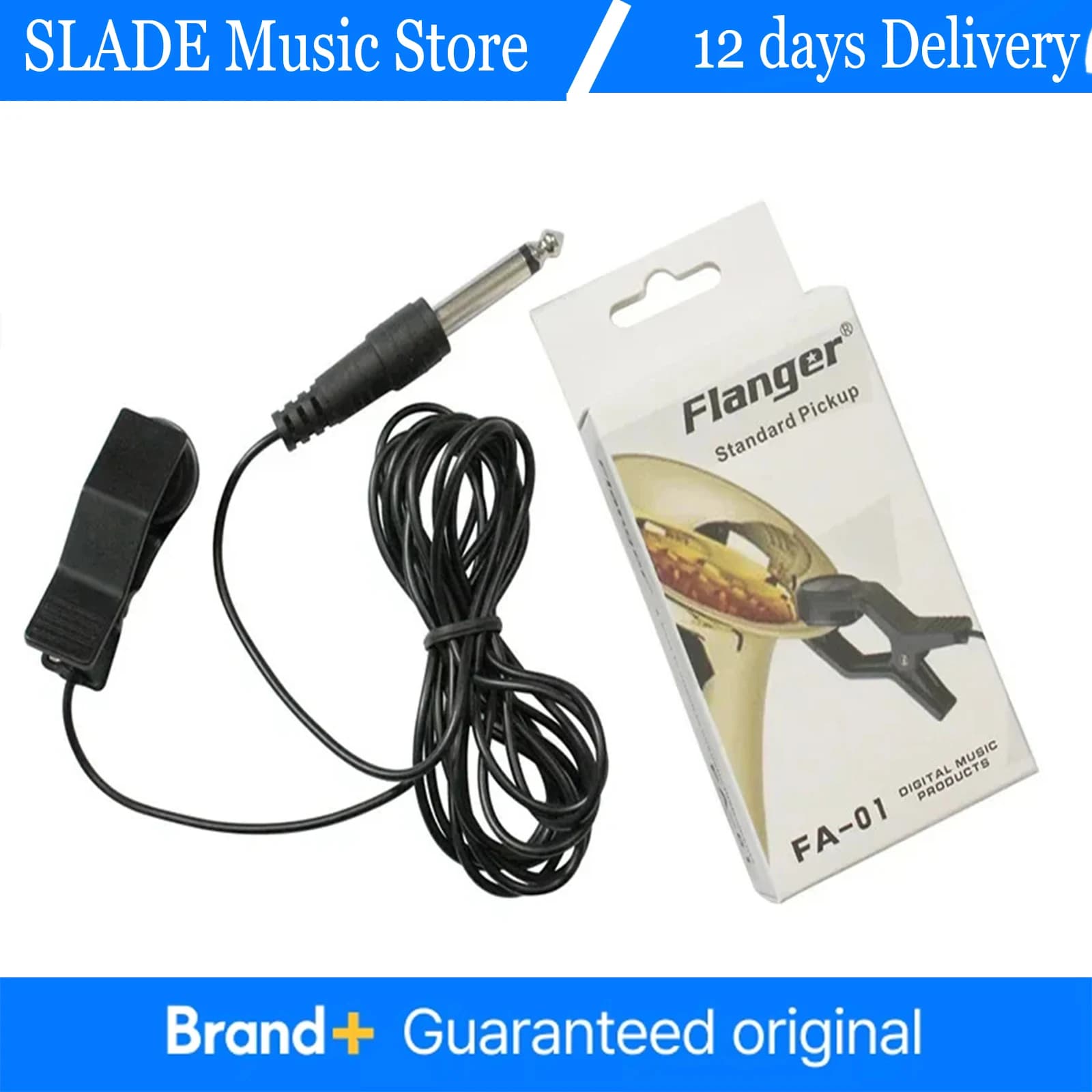 FA-01 Guitar Pickup Clip On Microphone Pickup for Violin Banjo Mandolin Ukulele Saxphone Guitar Replacement Accessories