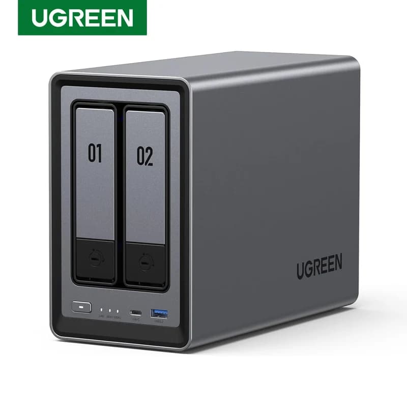 UGREEN NASync DXP2800 2 Bay Desktop NAS N100 Quad core CPU NetworkING Attached Storage (Diskless) 4K 8GB DDR5 RAM