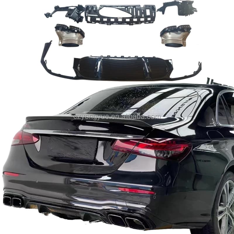 Dream Garage W213 Carbon Fiber Rear Bumper Diffuser Upgrade E 53 E53 E63 Rear Diffuser For Mercedes Benz E Class W213 2021 2