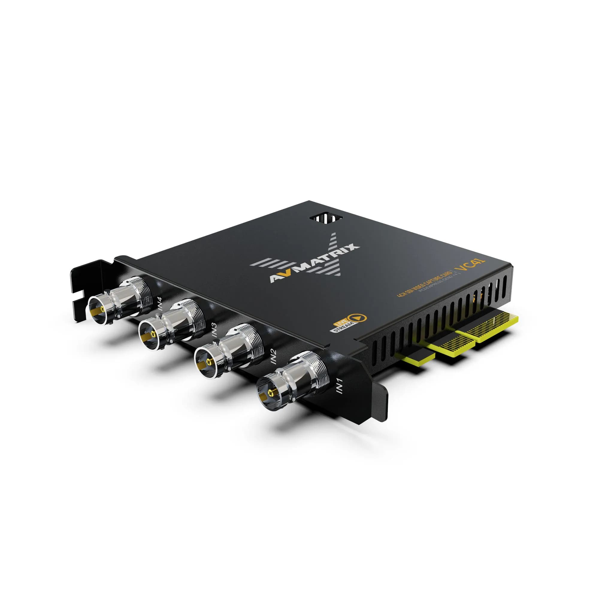 Scheda di acquisizione video AVMATRIX VC41 4-CH 3G-SDI 1080P60 GEN2*4 PCIE per acquisizione giochi in streaming video