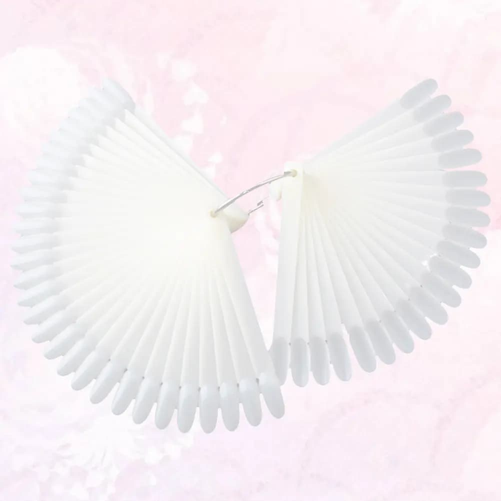 2 Set di Bastoncini Espositori per Smalti, Cartella Colori per Salone, Pratica di Nail Art, Strumento per Manicure, 50 Pezzi Ciascuno