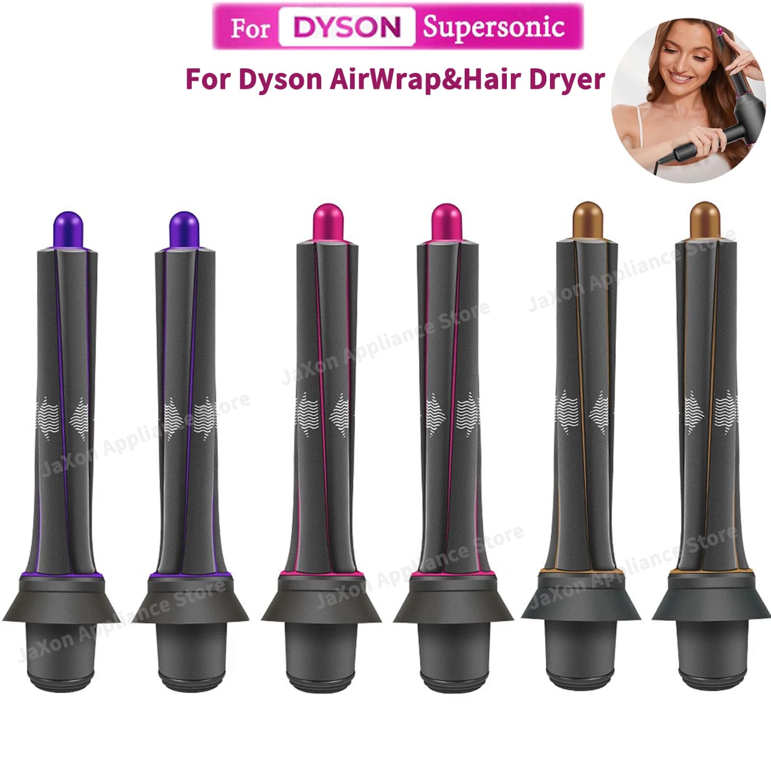 Attachment for curling the automatic hair dryer 20/30mm Gripper for Dyson Airwrap and hair dryer attachment Dyson HD08 styling nozzles