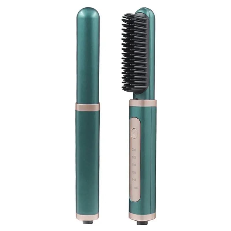 A84G-Pettine for ironing hair and iron double-use curling hair that does not damage hair